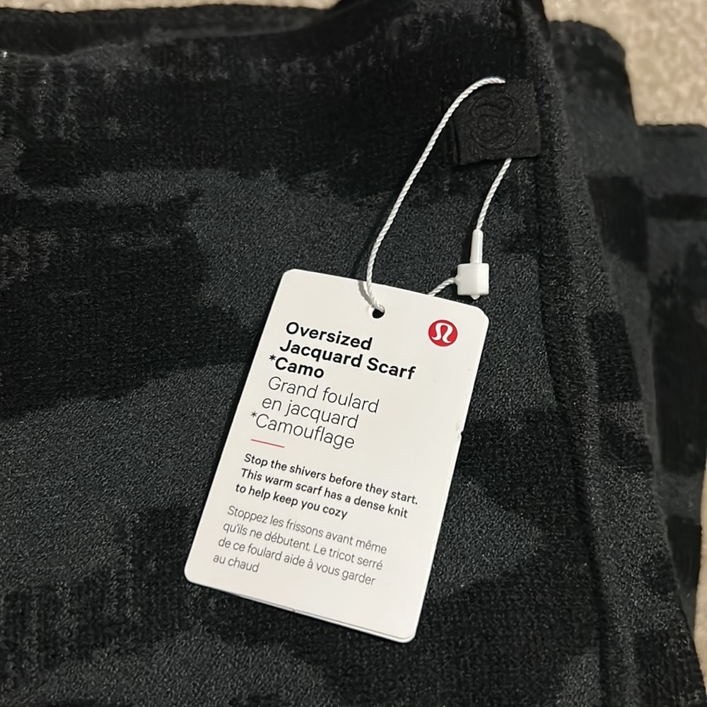 Cashmere blend oversized scarf - Picture 1 of 4